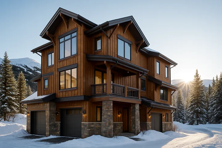 Illustrative Peak 9 village townhome Breckenridge